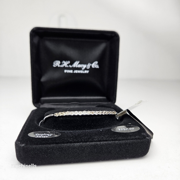 Diamond Bolo Bracelet (1/10 ct. t.w.) in Sterling Silver - Picture 2 of 9